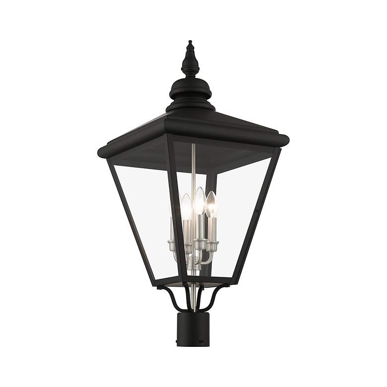 Image 4 4 Light Black Outdoor Extra Large Post Top Lantern more views