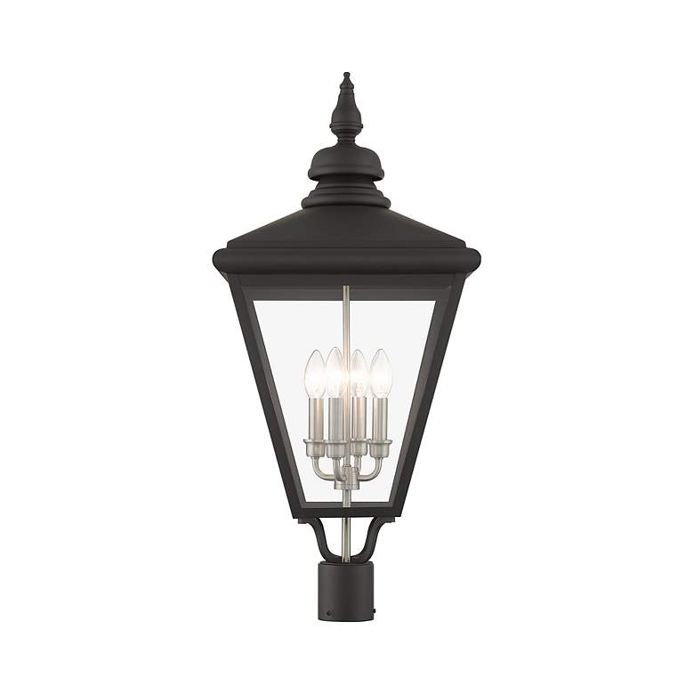 Image 5 4 Light Black Outdoor Extra Large Post Top Lantern more views