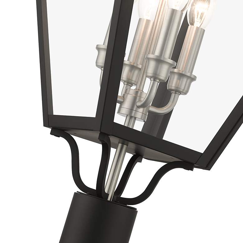 Image 7 4 Light Black Outdoor Extra Large Post Top Lantern more views