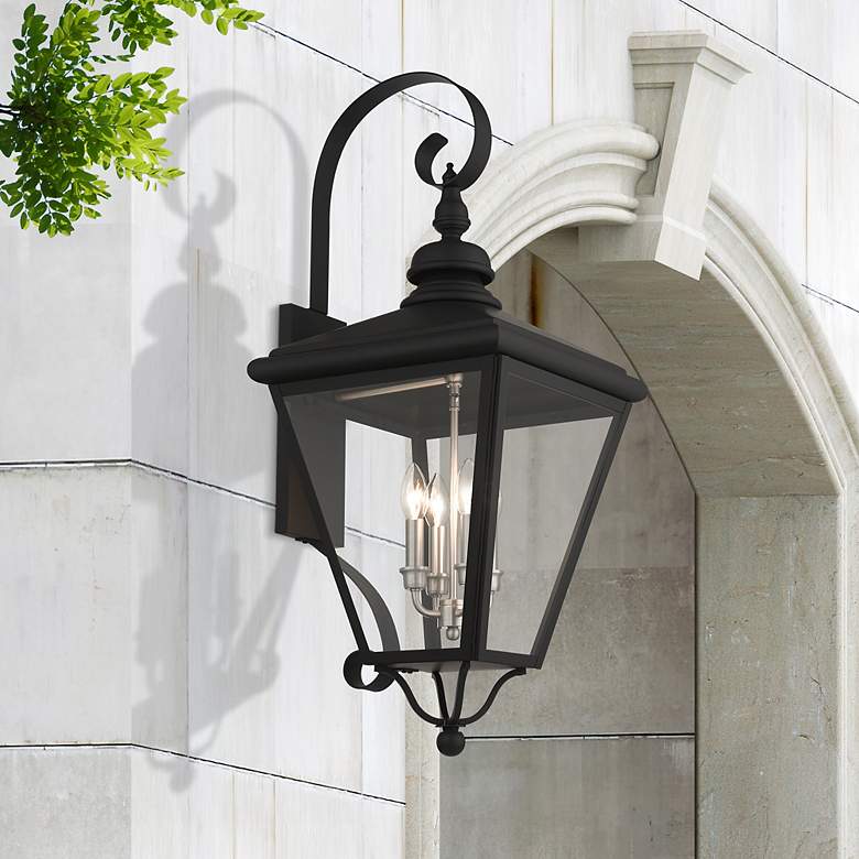 Image 1 4 Light Black Outdoor Extra Large Wall Lantern