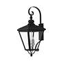 3_4 Light Black Outdoor Extra Large Wall Lantern more views