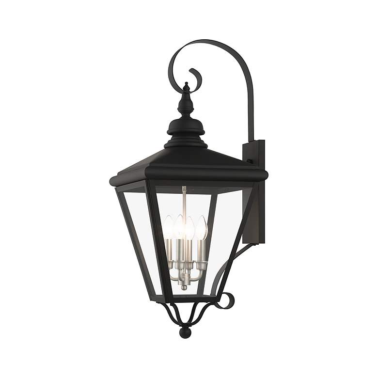 Image 6 4 Light Black Outdoor Extra Large Wall Lantern more views