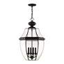 Thumbnail4 of 4 Light Black Outdoor Pendant Lantern more views