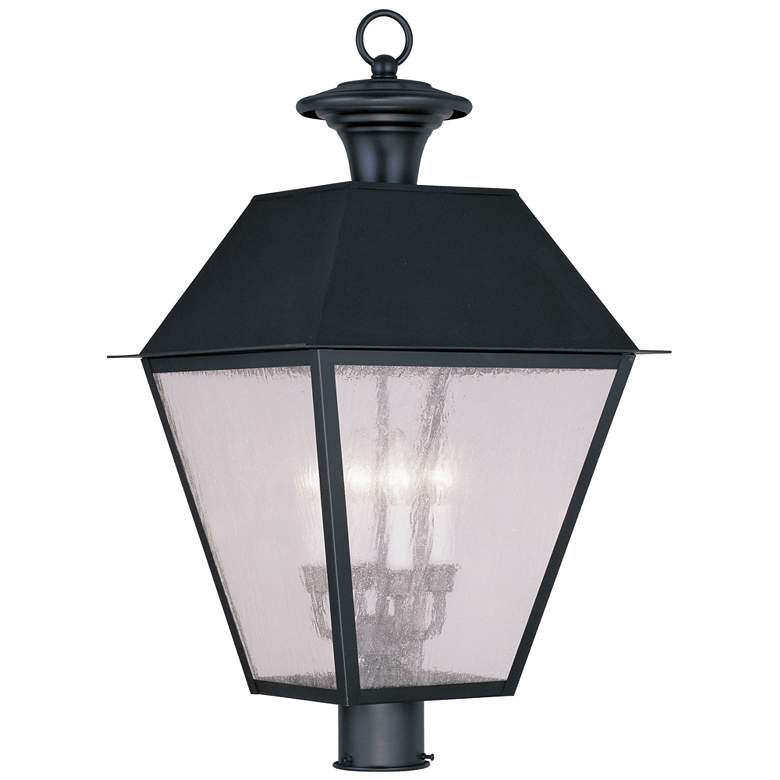Image 1 4 Light Black Outdoor Post Top Lantern