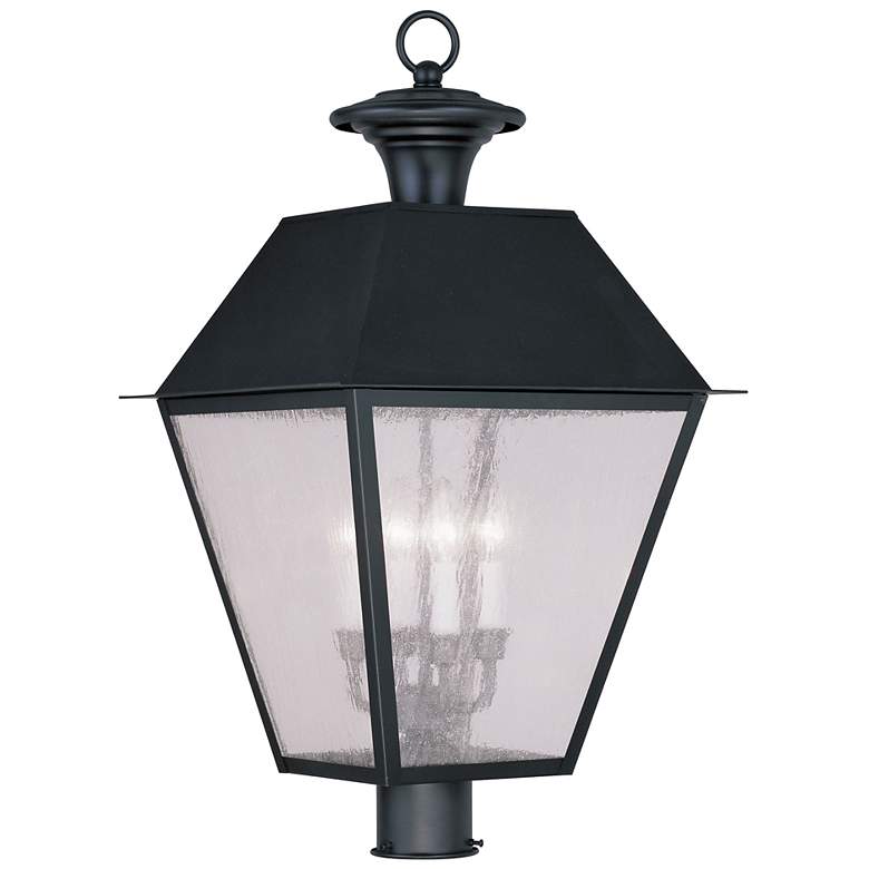 Image 2 4 Light Black Outdoor Post Top Lantern
