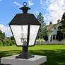 1_4 Light Black Outdoor Post Top Lantern