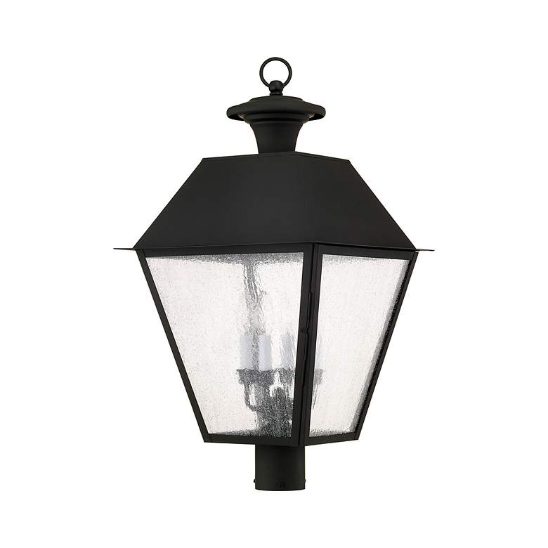 Image 3 4 Light Black Outdoor Post Top Lantern more views