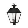 3_4 Light Black Outdoor Post Top Lantern more views