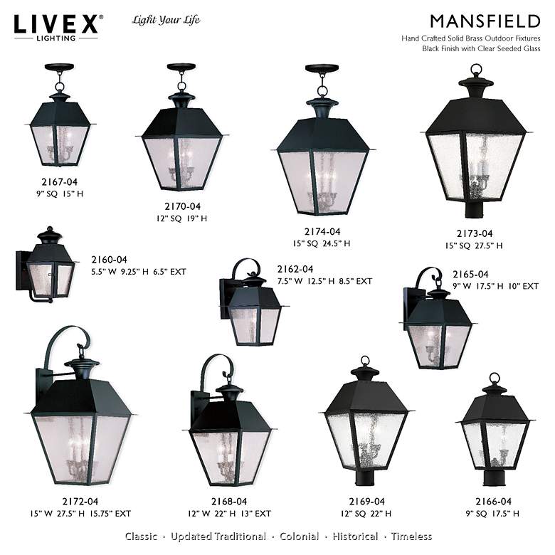 Image 4 4 Light Black Outdoor Post Top Lantern more views