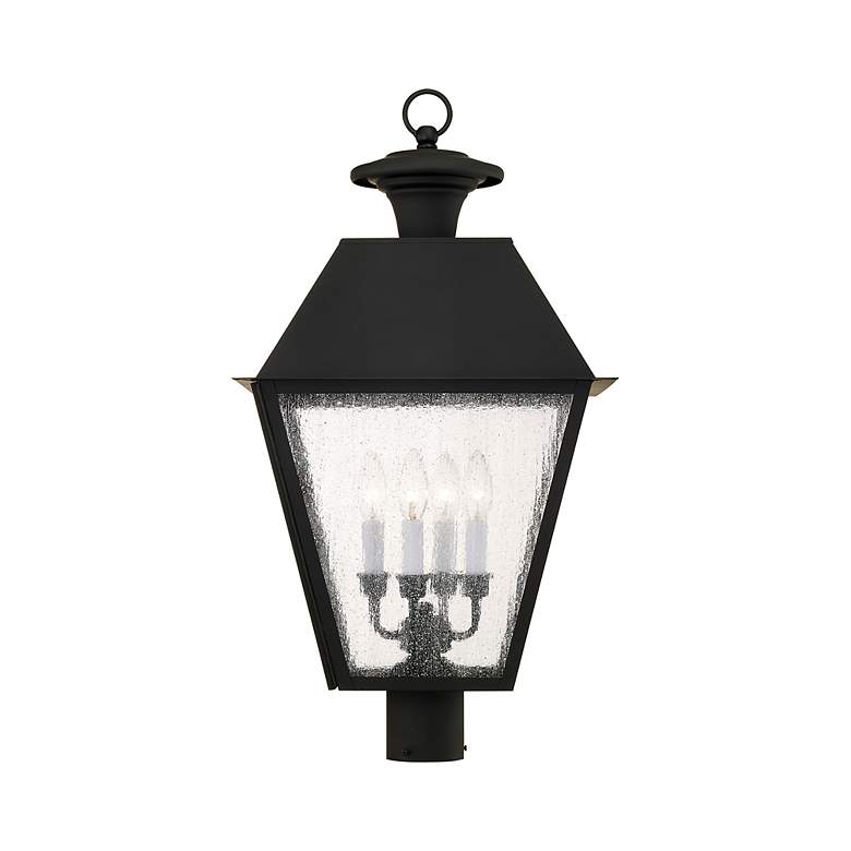 Image 5 4 Light Black Outdoor Post Top Lantern more views