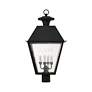 5_4 Light Black Outdoor Post Top Lantern more views