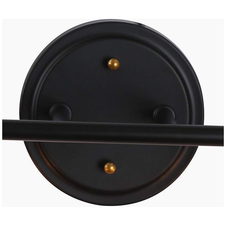 Image 3 4-Light Black Seeded Glass Bathroom Vanity Light more views