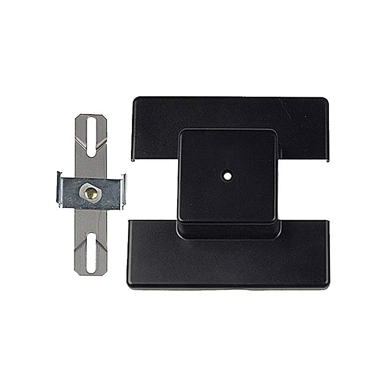 Image 2 4-Light Black Square LED Track Kit with Floating Canopy more views