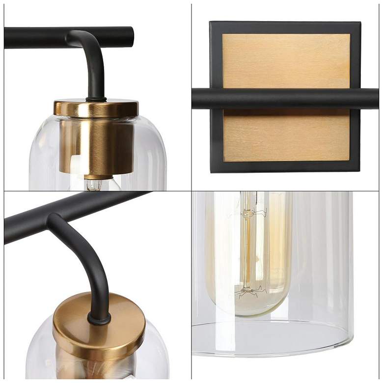 Image 3 4-Light Brass Gold Bathroom Vanity Light more views