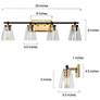 2_4-Light Brass Gold Bathroom Vanity Light more views