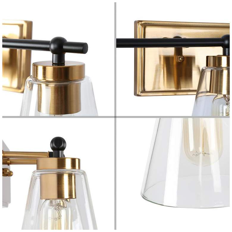 Image 3 4-Light Brass Gold Bathroom Vanity Light more views