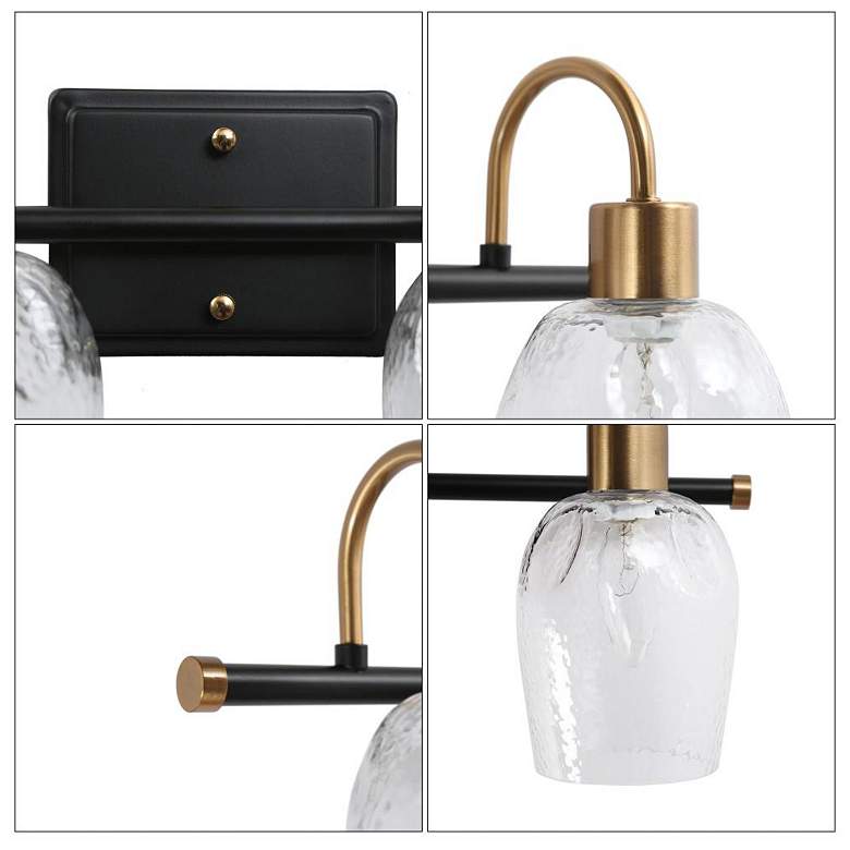 Image 3 4-Light Brass Gold Modern Bathroom Vanity Light more views