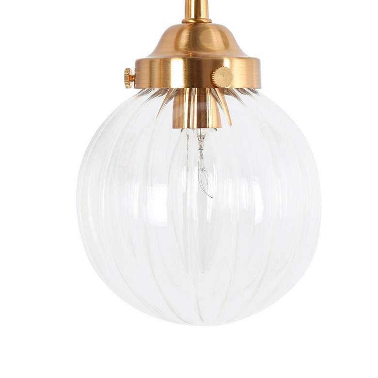 Image 5 4-Light Brass Gold Pumpkin-Shaped Bathroom Vanity Light more views