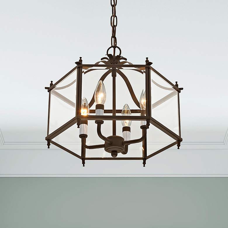 Image 1 4 Light Bronze Convertible Pendant/Ceiling Mount