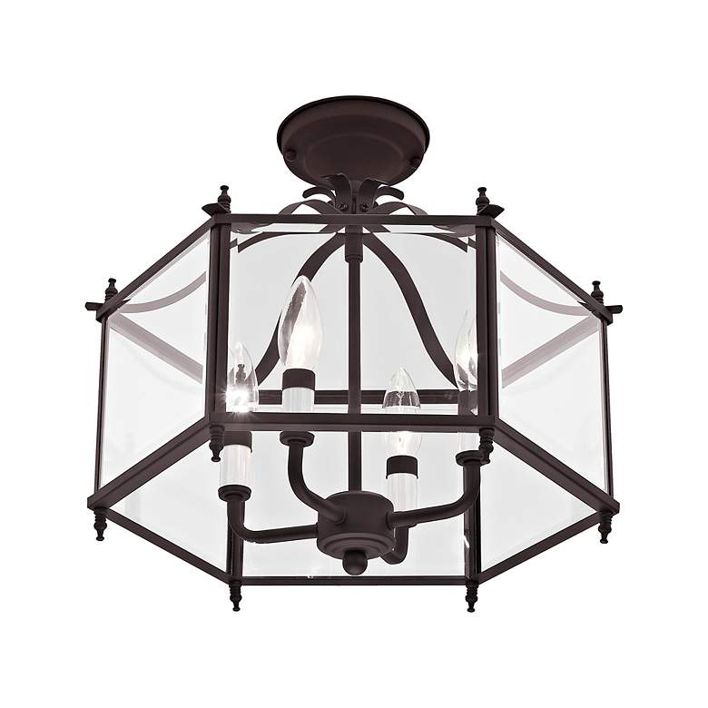 Image 6 4 Light Bronze Convertible Pendant/Ceiling Mount more views