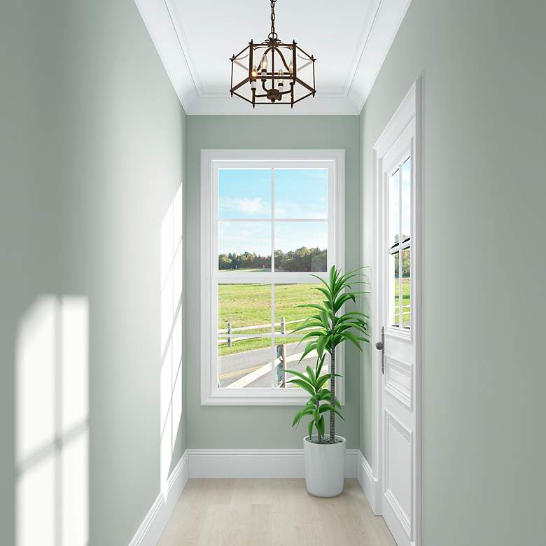 Image 7 4 Light Bronze Convertible Pendant/Ceiling Mount more views