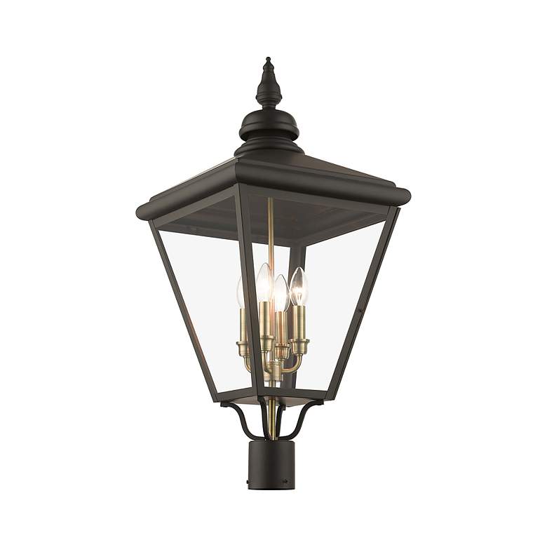 Image 4 4 Light Bronze Outdoor Extra Large Post Top Lantern more views