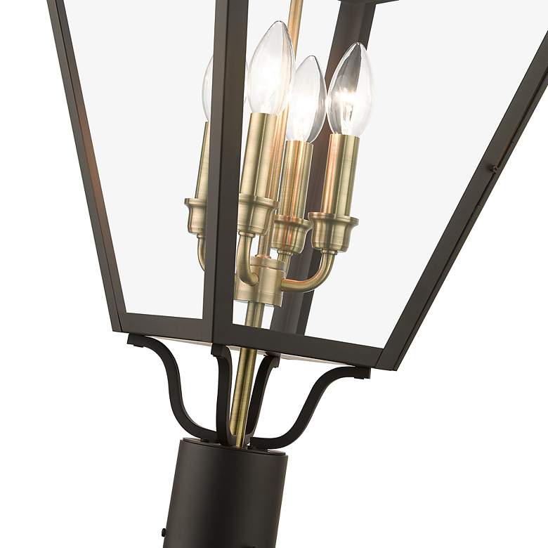 Image 7 4 Light Bronze Outdoor Extra Large Post Top Lantern more views