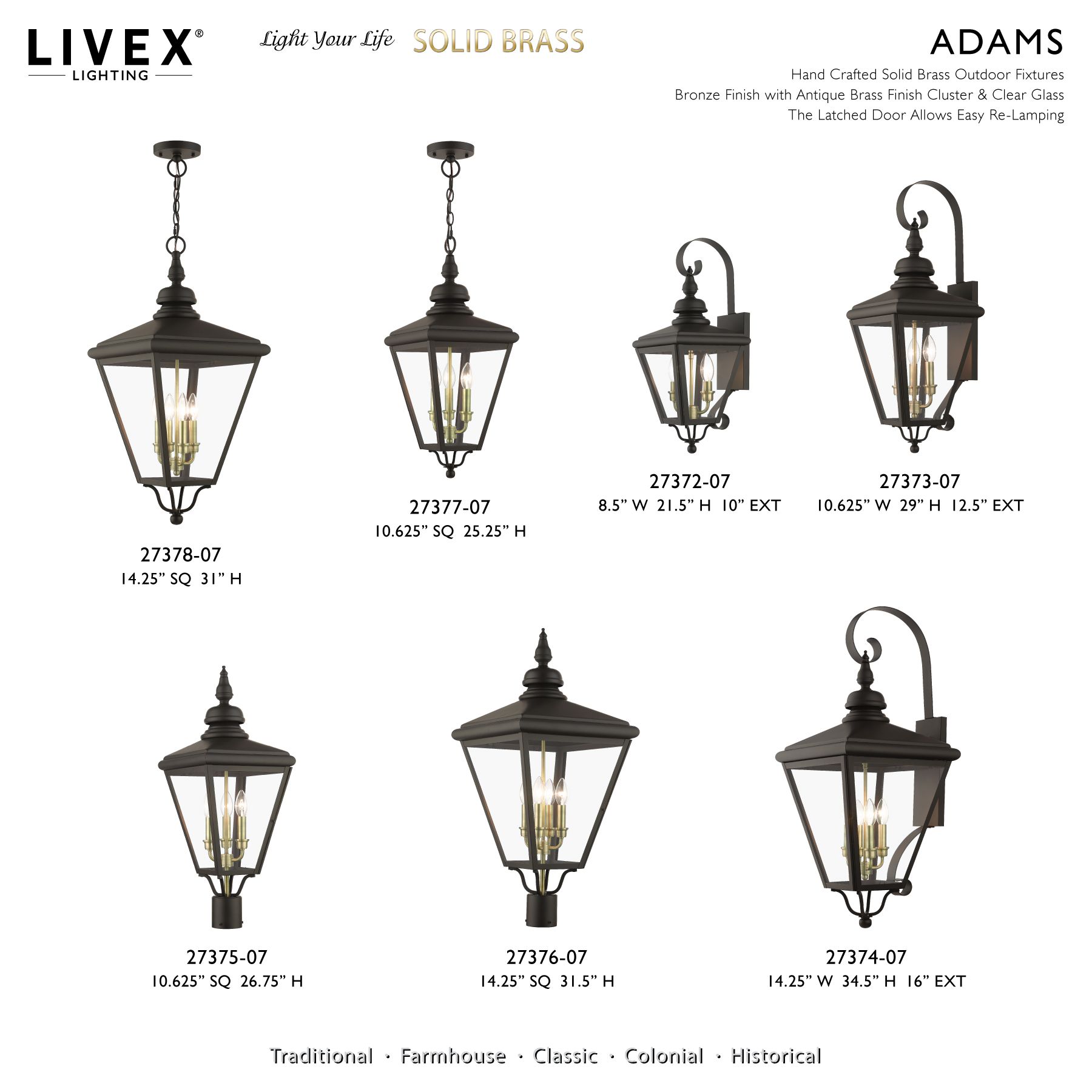 4 Light Bronze Outdoor Extra Large Post Top Lantern