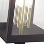 3_4 Light Bronze Outdoor Extra Large Wall Lantern with Antique Brass Candles more views