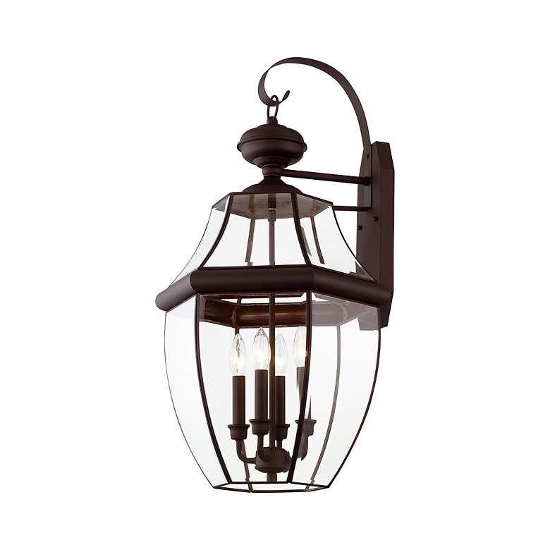 Image 7 4 Light Bronze Outdoor Wall Lantern more views