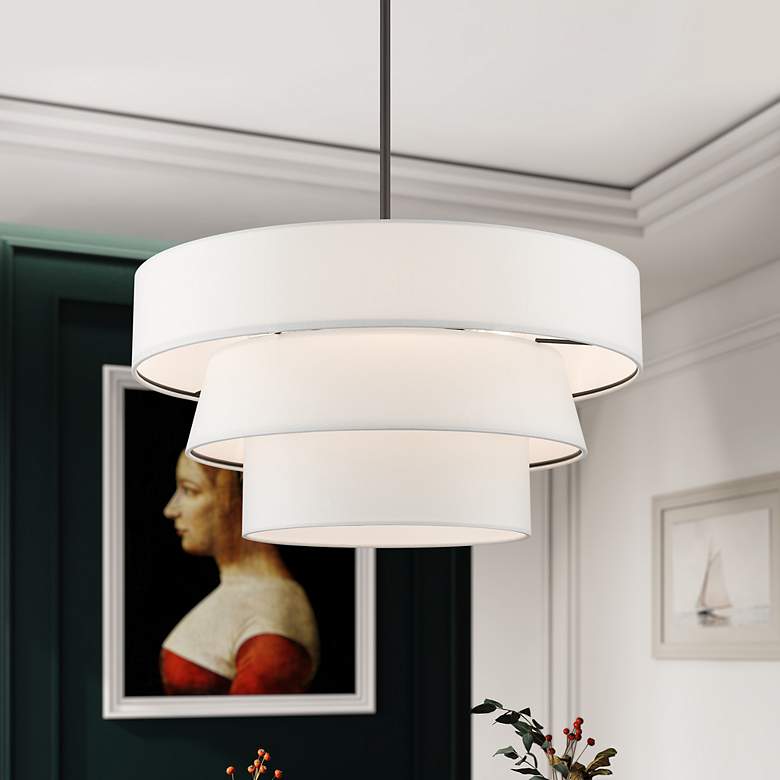 Image 1 4 Light Bronze Pendant Chandelier
