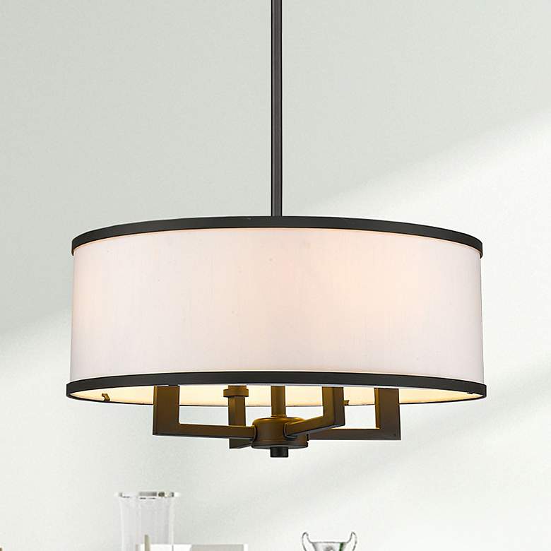 Image 1 4 Light Bronze Pendant Chandelier