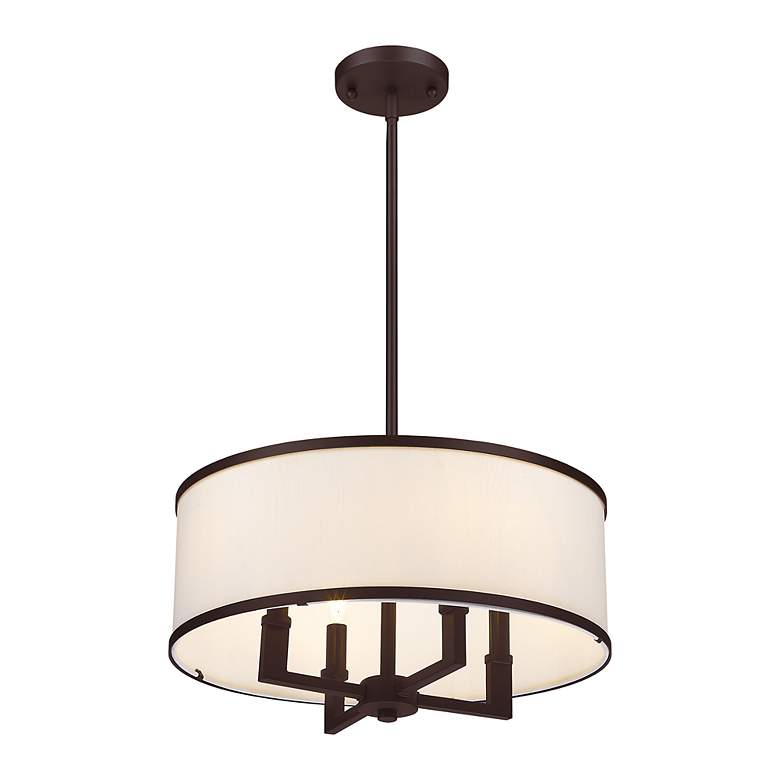 Image 6 4 Light Bronze Pendant Chandelier more views