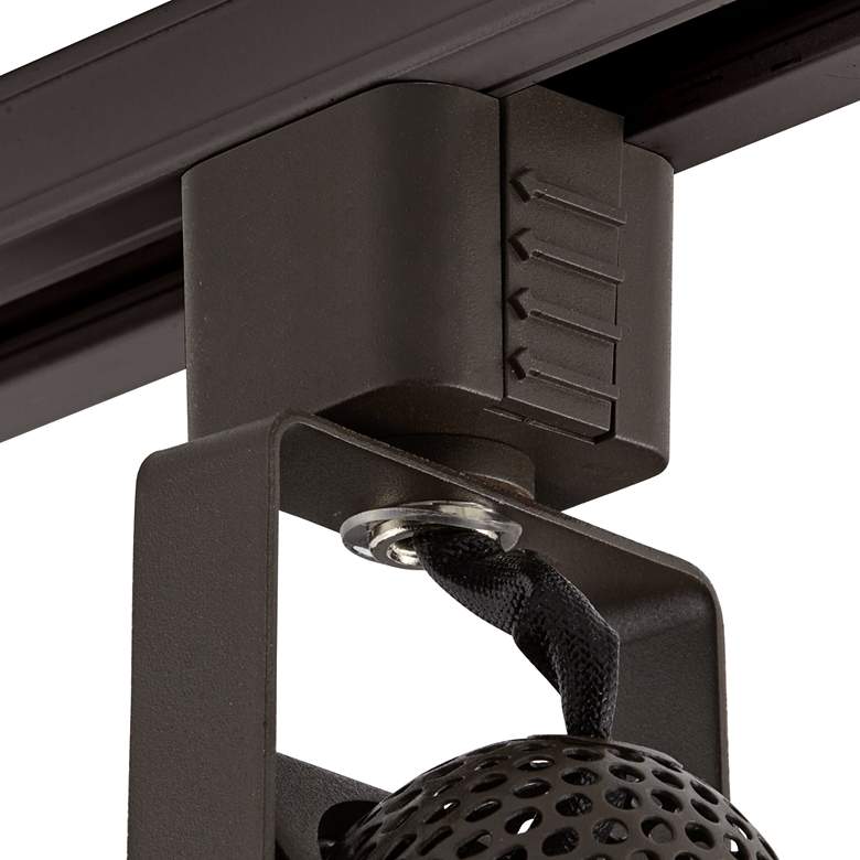 Image 4 4-Light Bronze Square LED Track Kit with Floating Canopy more views
