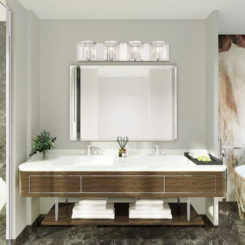 Image 5 4 Light Brushed Nickel ADA Bath Vanity more views