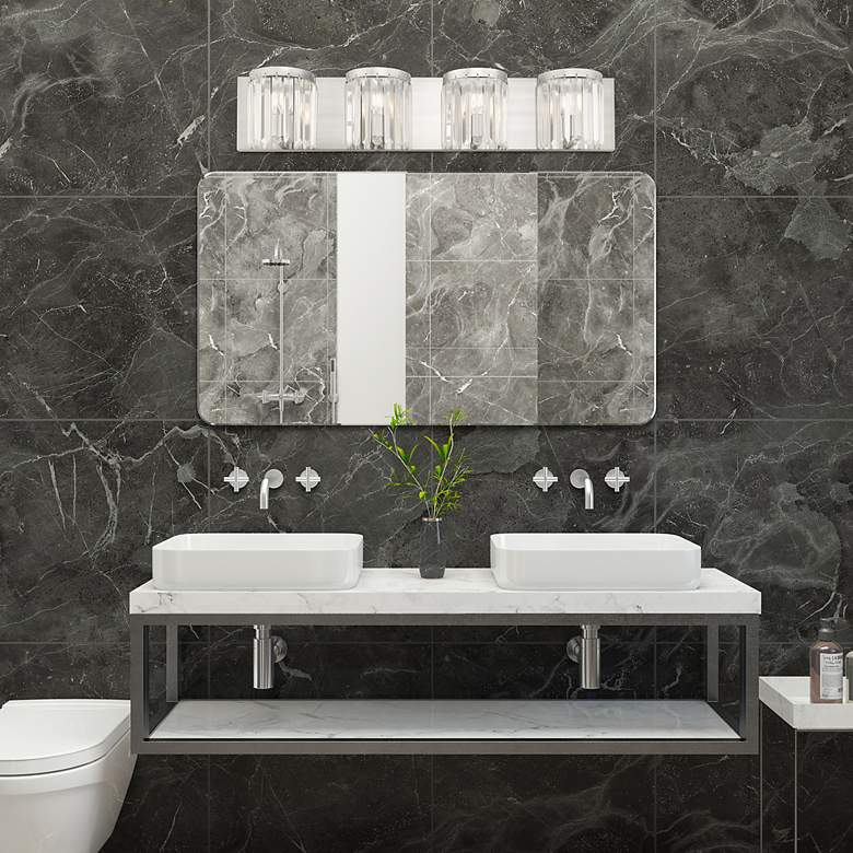 Image 7 4 Light Brushed Nickel ADA Bath Vanity more views