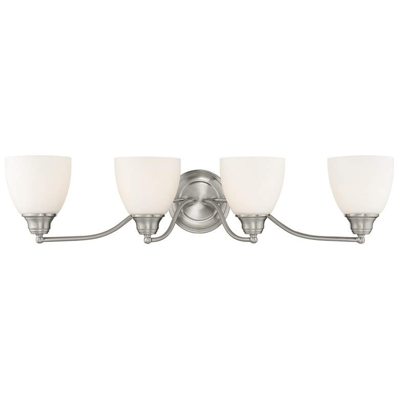 Image 1 4 Light Brushed Nickel Bath Vanity