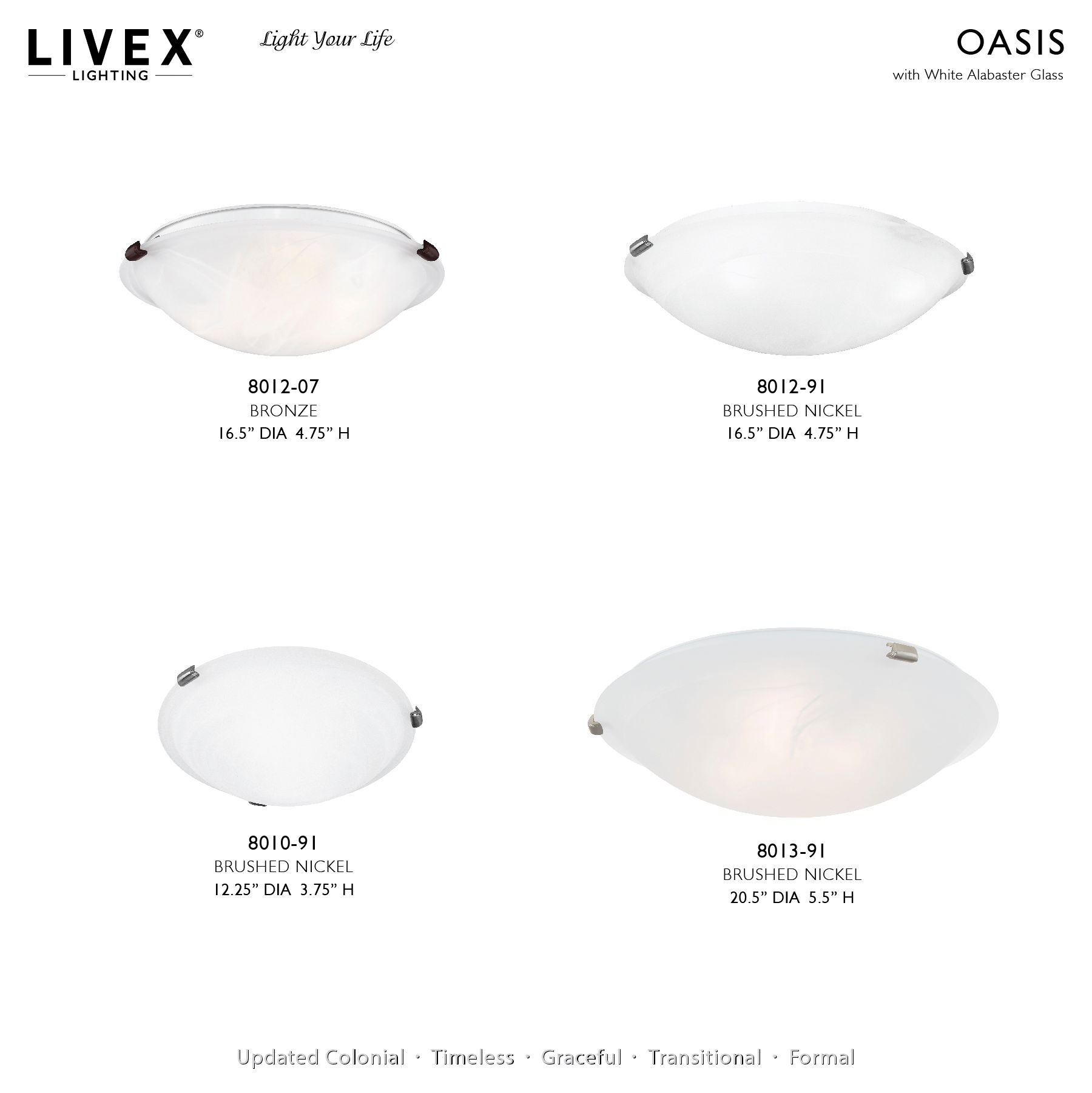 Image 7 4 Light Brushed Nickel Ceiling Mount more views