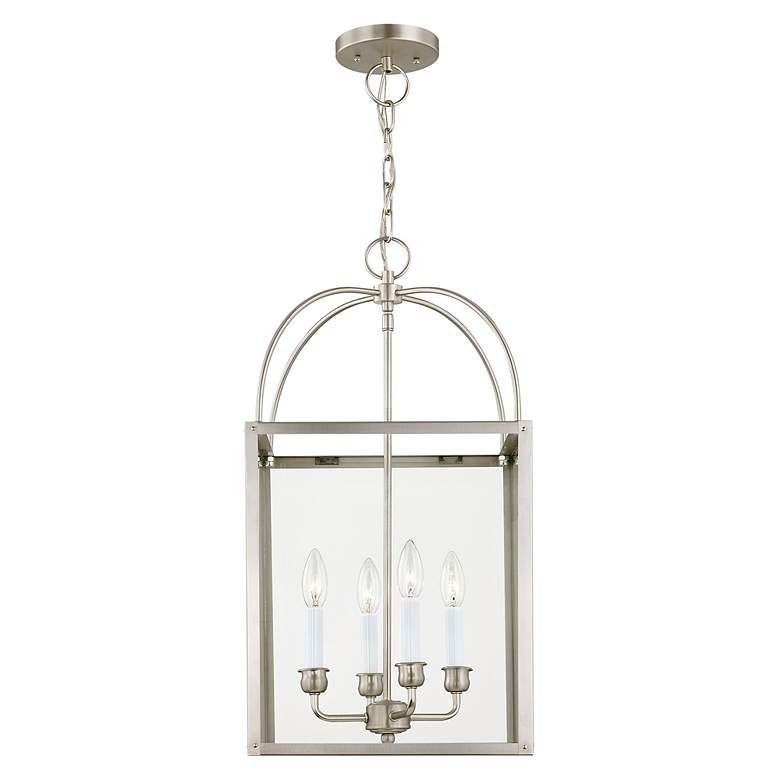 Image 4 4 Light Brushed Nickel Chain Lantern more views