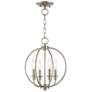 2_4 Light Brushed Nickel Chain Lantern