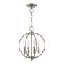 3_4 Light Brushed Nickel Chain Lantern more views