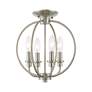 6_4 Light Brushed Nickel Chain Lantern more views