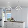 6_4 Light Brushed Nickel Chandelier more views