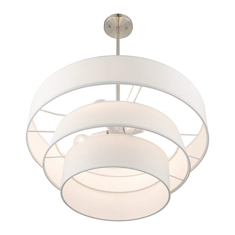 Image 6 4 Light Brushed Nickel Pendant Chandelier more views
