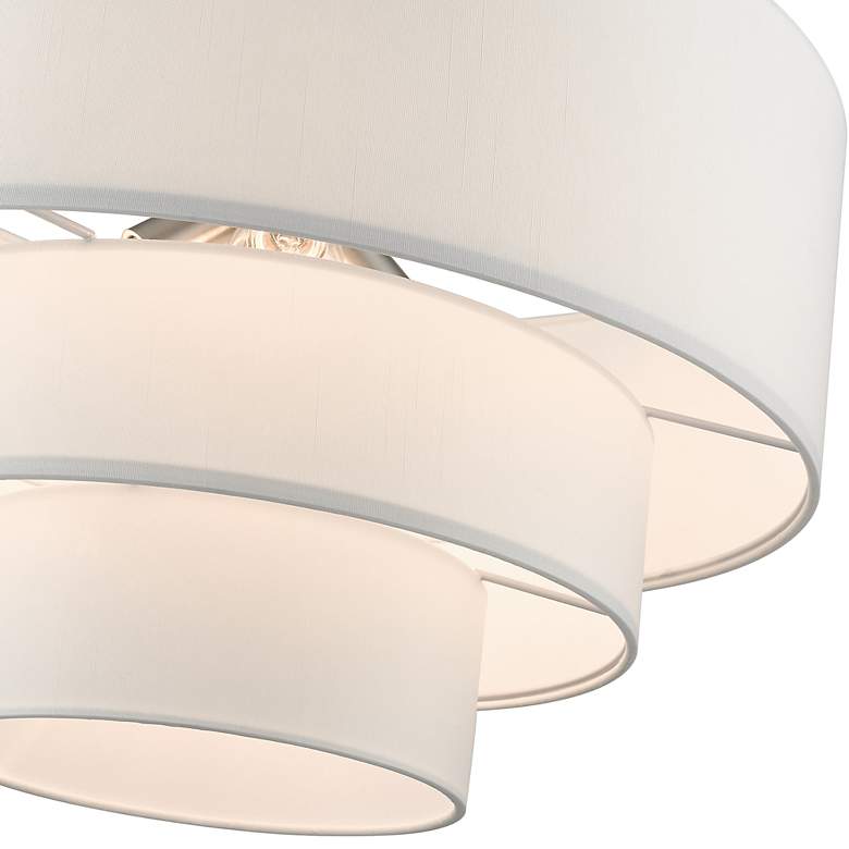 Image 7 4 Light Brushed Nickel Pendant Chandelier more views
