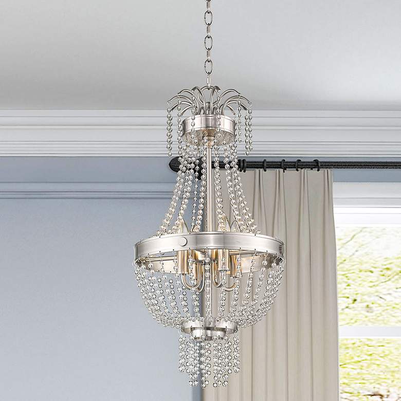 Image 1 4 Light Brushed Nickel Pendant