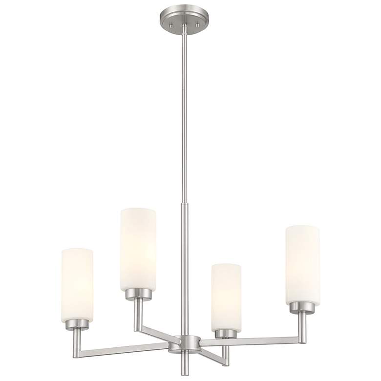 Image 1 4-Light Chandelier in Brushed Nickel