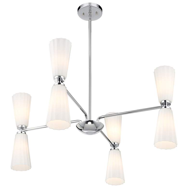 Image 5 4-Light Chandelier in Brushed Nickel more views
