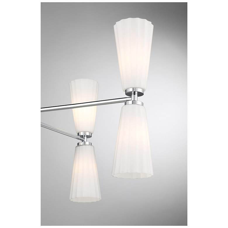 Image 6 4-Light Chandelier in Brushed Nickel more views
