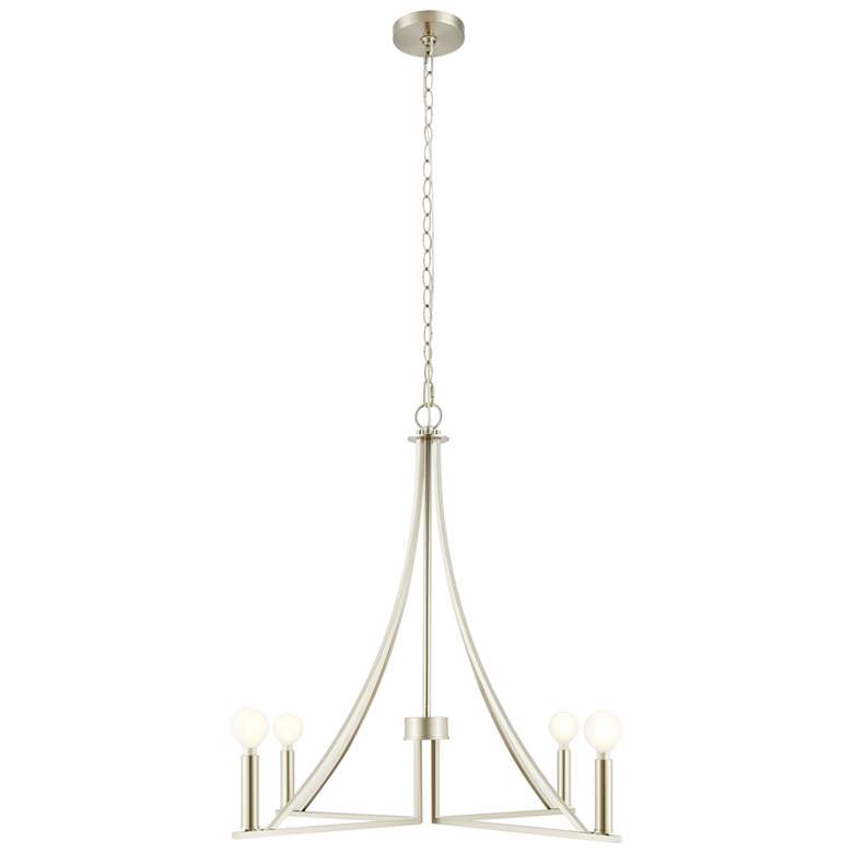 Image 1 4-Light Chandelier in Brushed Nickel